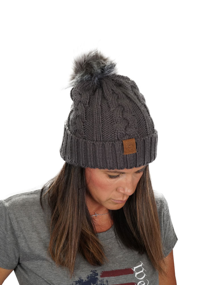 Load image into Gallery viewer, Pom Pom Beanie | Charcoal
