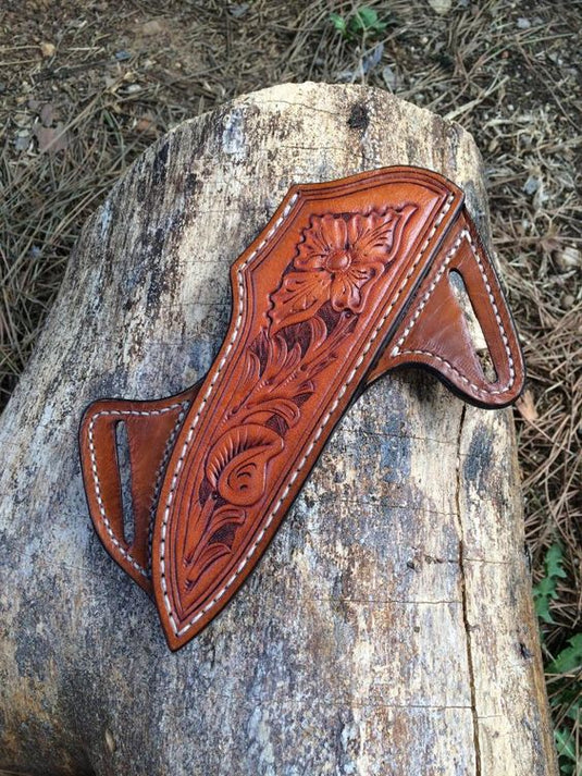 Premium Bull Leather Knife Sheath for Cowboy Knives