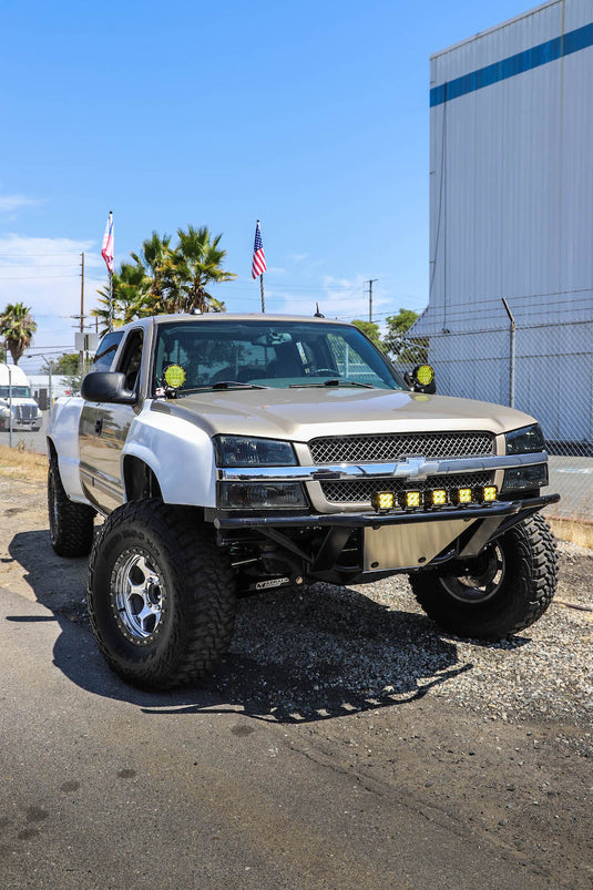 1999-2006 Chevy Silverado & GMC Sierra Hood / Windshield Pillar Mounts for LED Pod USA Made