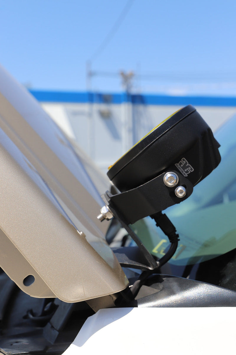 Load image into Gallery viewer, 1999-2006 Chevy Silverado &amp; GMC Sierra Hood / Windshield Pillar Mounts for LED Pod USA Made
