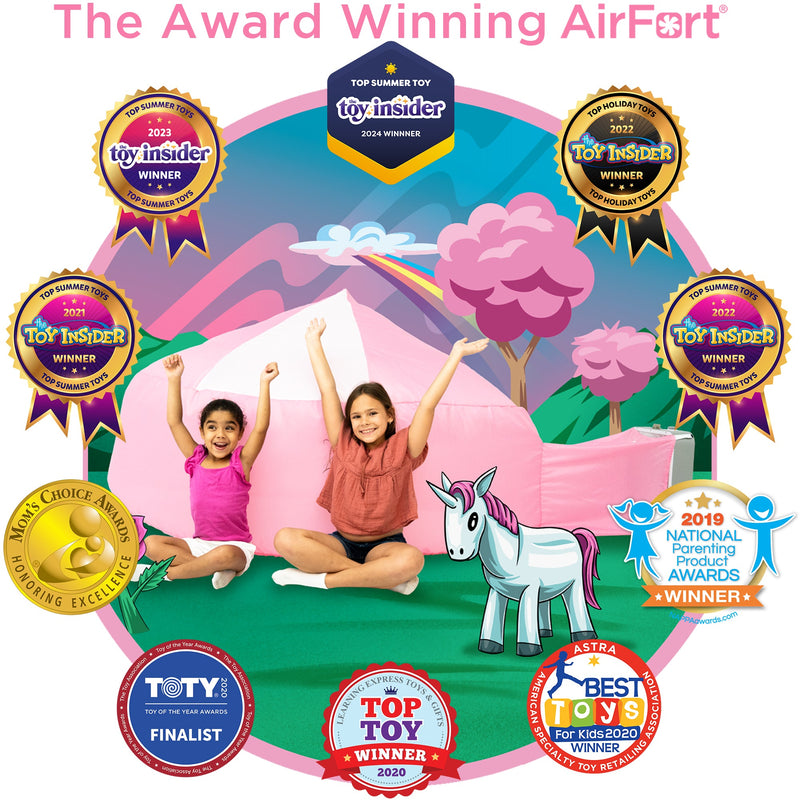 Load image into Gallery viewer, AirFort Pretty In Pink Inflatable Kids Play Fort
