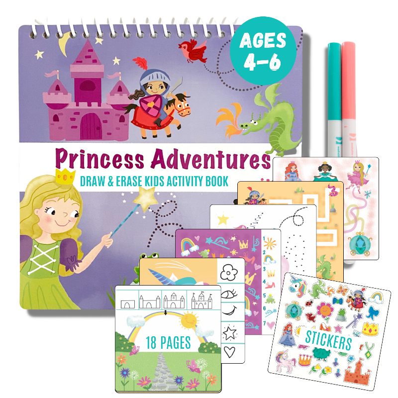 Load image into Gallery viewer, Totebook Kids Dry Erase Travel Activity Book
