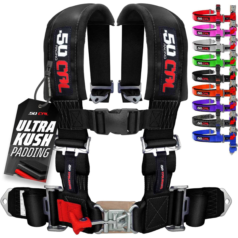 Load image into Gallery viewer, Pro Series 2" 4 point Latch Harness 50 Caliber Racing Harness
