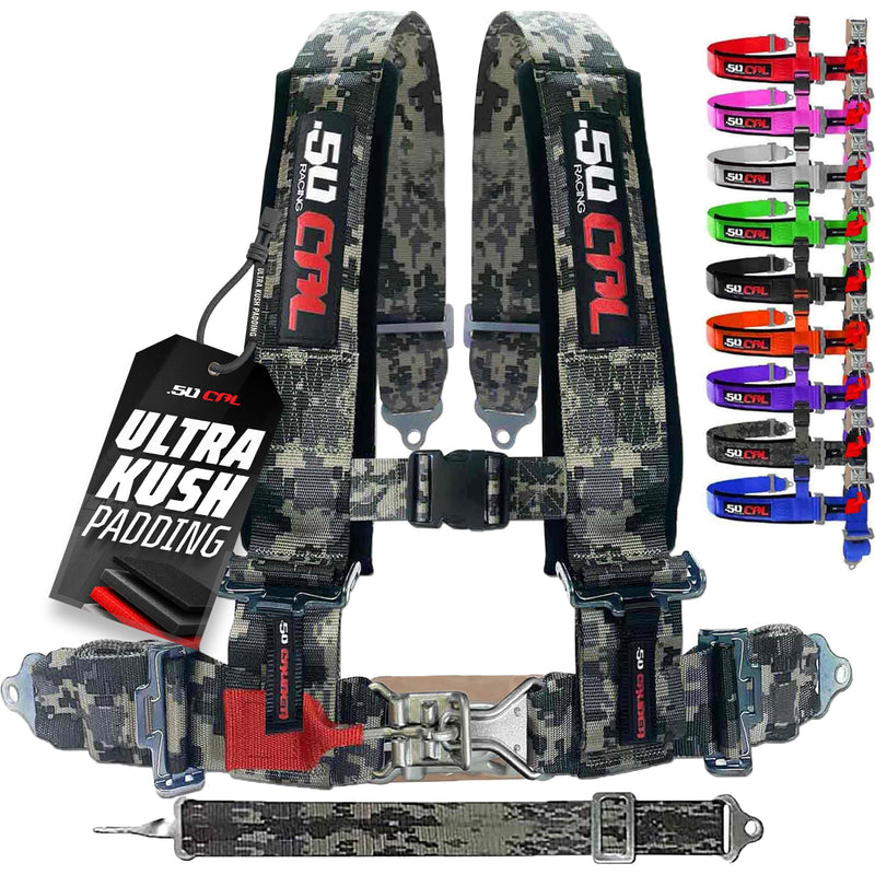 Load image into Gallery viewer, 2" 5 point Pro Series Latch Harness 50 Caliber Racing Harness

