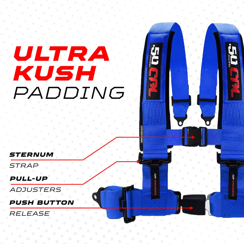 Load image into Gallery viewer, Pro Series 2" &amp; 3" 4 point Harness with push button release
