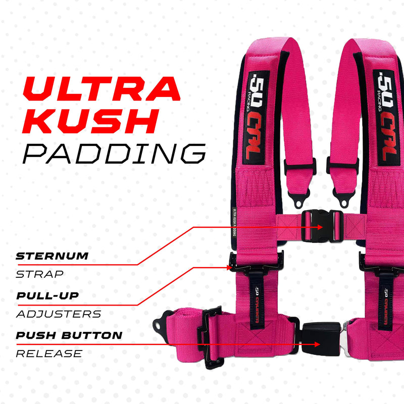 Load image into Gallery viewer, Pro Series 2" &amp; 3" 4 point Harness with push button release
