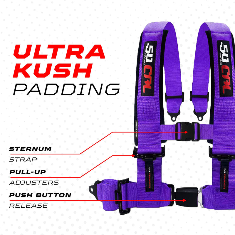 Load image into Gallery viewer, Pro Series 2" &amp; 3" 4 point Harness with push button release
