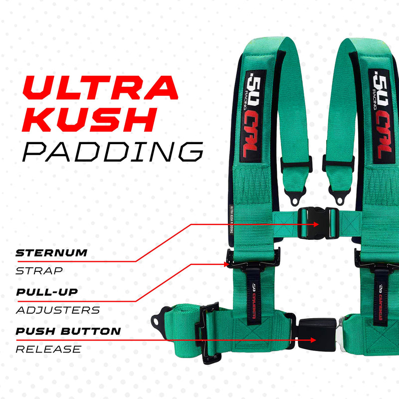 Load image into Gallery viewer, Pro Series 2" &amp; 3" 4 point Harness with push button release
