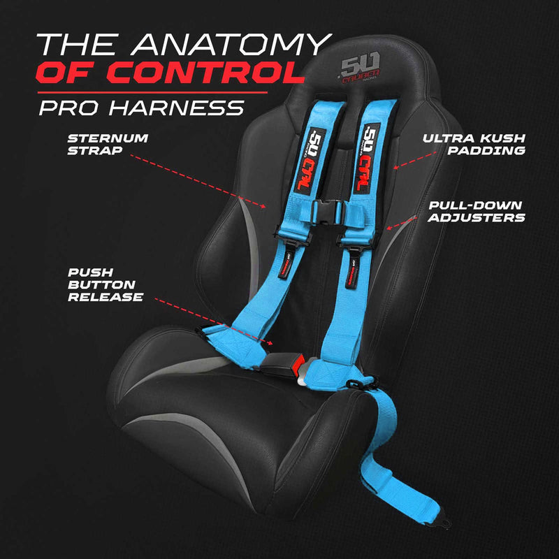 Load image into Gallery viewer, Pro Series 4 point Harness with push button release 2" &amp; 3" available
