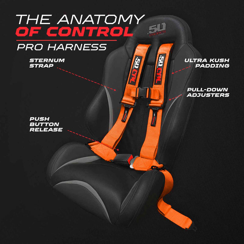 Load image into Gallery viewer, Pro Series 4 point Harness with push button release 2" &amp; 3" available
