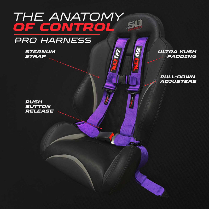 Load image into Gallery viewer, Pro Series 4 point Harness with push button release 2" &amp; 3" available
