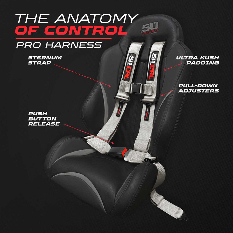 Load image into Gallery viewer, Pro Series 4 point Harness with push button release 2" &amp; 3" available
