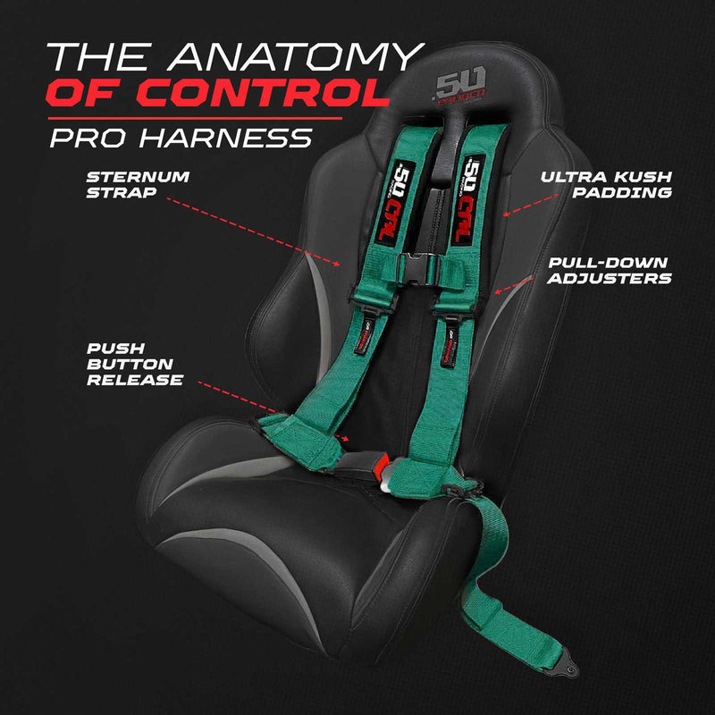 Load image into Gallery viewer, Pro Series 4 point Harness with push button release 2" &amp; 3" available
