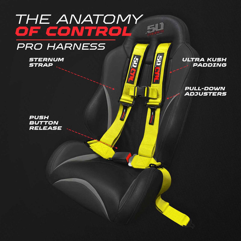 Load image into Gallery viewer, Pro Series 4 point Harness with push button release 2" &amp; 3" available
