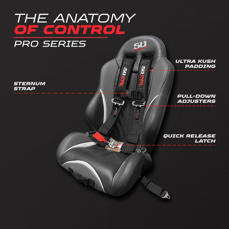 Load image into Gallery viewer, 2" 4 Point Racing Harness – Pro Series Race Latch | 50 Caliber Racing
