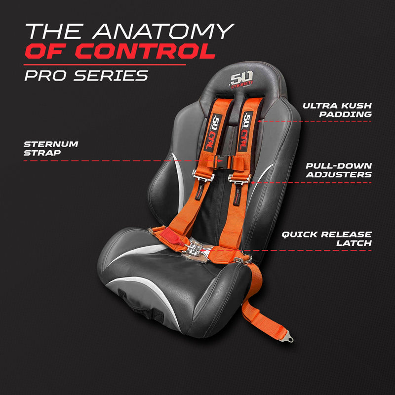 Load image into Gallery viewer, Pro Series 3" 4 point Harness Seat Belt 50 Caliber Racing
