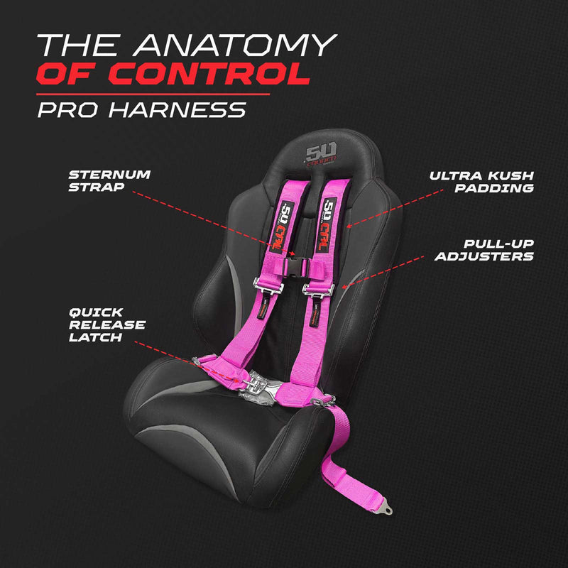 Load image into Gallery viewer, Pro Series 3" 4 point Latch Harness 50 Caliber Racing
