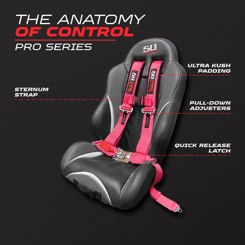 Load image into Gallery viewer, 2" 4 Point Racing Harness – Pro Series Race Latch | 50 Caliber Racing
