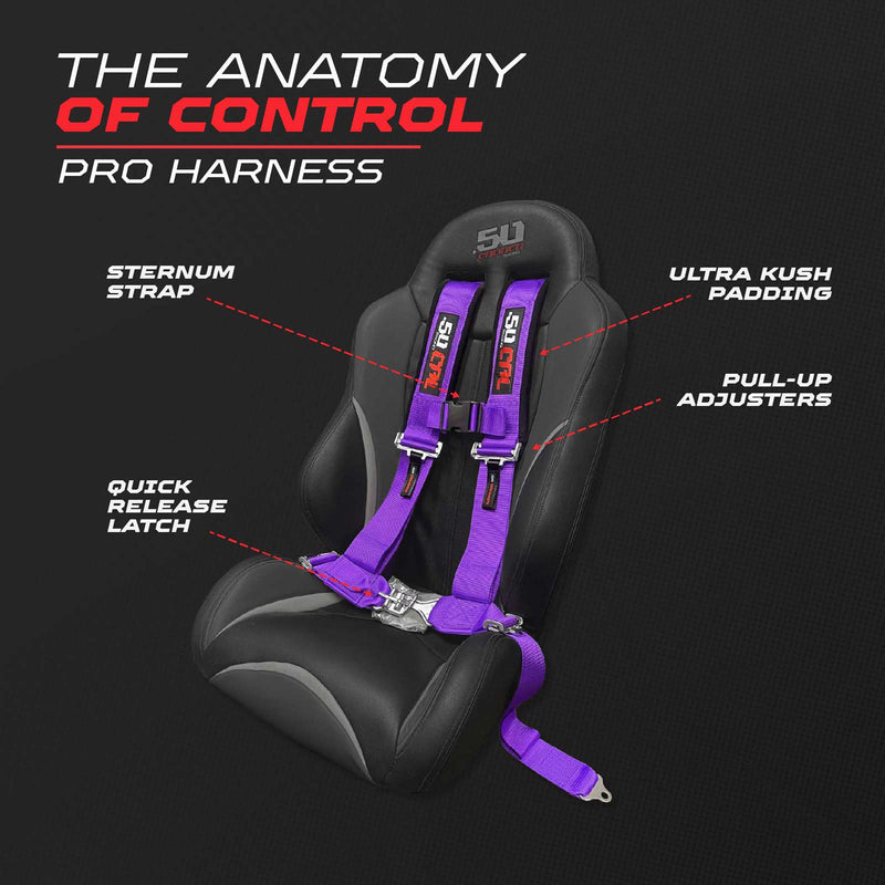 Load image into Gallery viewer, Pro Series 3" 4 point Latch Harness 50 Caliber Racing
