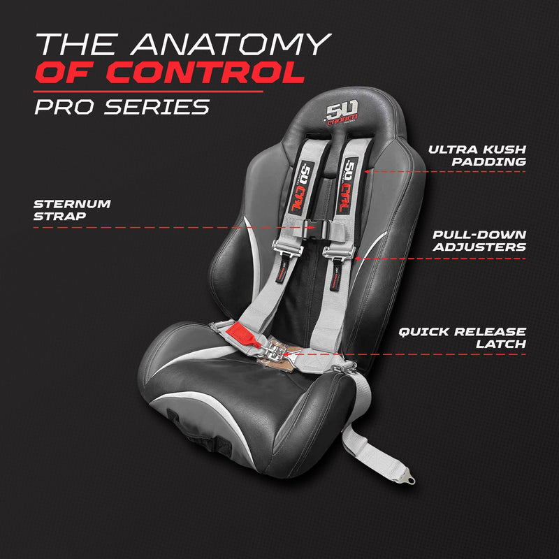 Load image into Gallery viewer, Pro Series 3" 4 point Harness Seat Belt 50 Caliber Racing
