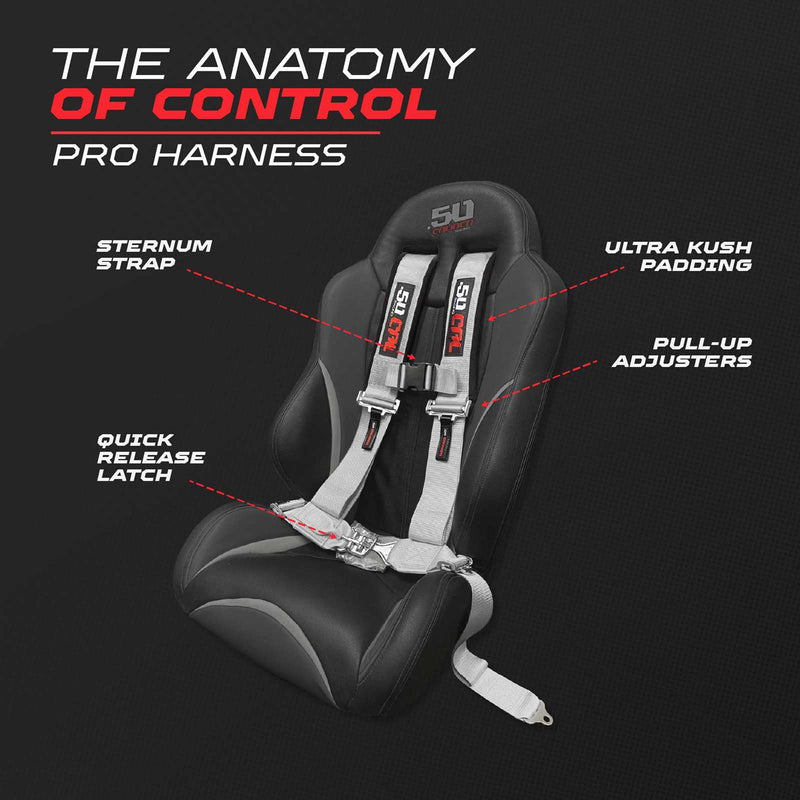 Load image into Gallery viewer, Pro Series 3" 4 point Latch Harness 50 Caliber Racing
