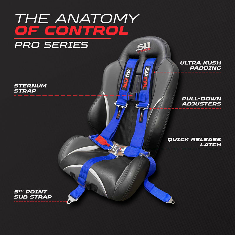 Load image into Gallery viewer, 3" 5 Point Racing Harness – Pro Series Race Latch | 50 Caliber Racing
