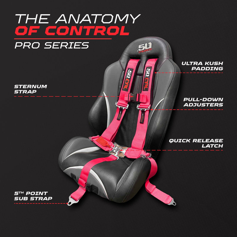 Load image into Gallery viewer, 2" 5 Point Racing Harness – Pro Series Race Latch | 50 Caliber Racing
