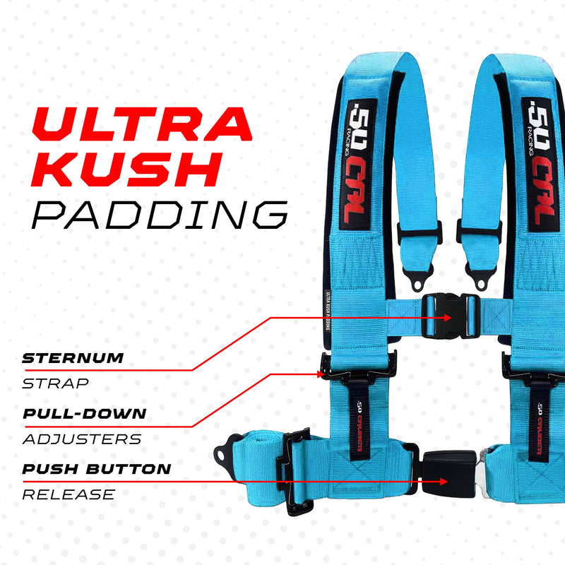 Load image into Gallery viewer, Pro Series 4 point Harness with push button release 2" &amp; 3" available

