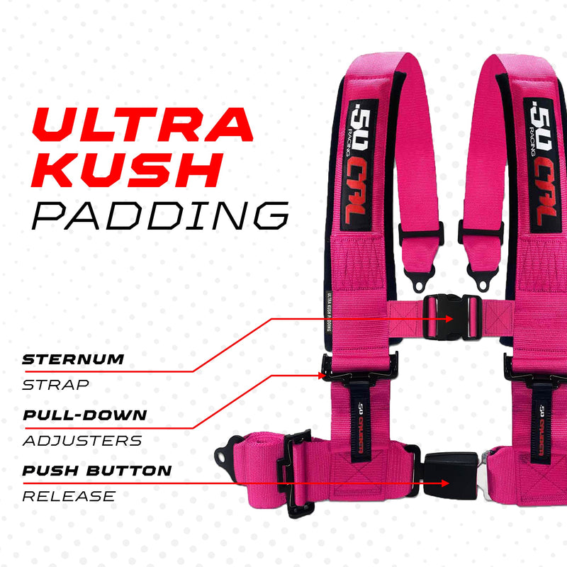 Load image into Gallery viewer, Pro Series 4 point Harness with push button release 2" &amp; 3" available
