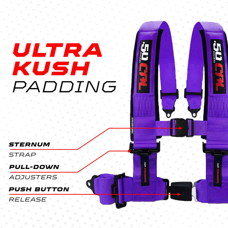 Load image into Gallery viewer, Pro Series 4 point Harness with push button release 2" &amp; 3" available
