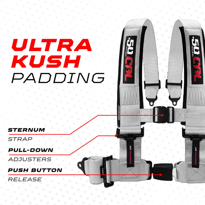 Load image into Gallery viewer, Pro Series 4 point Harness with push button release 2" &amp; 3" available
