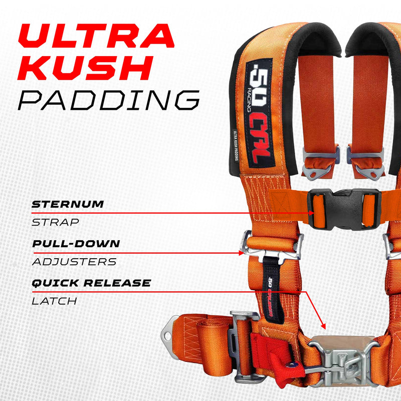 Load image into Gallery viewer, Pro Series 3" 4 point Harness Seat Belt 50 Caliber Racing
