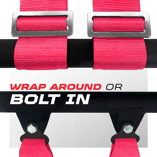 Pro Series 3" 4 point Harness Seat Belt 50 Caliber Racing