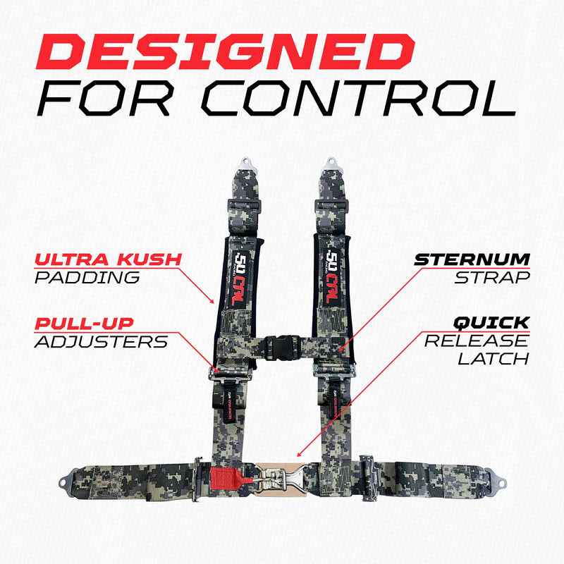 Load image into Gallery viewer, Pro Series 3" 4 point Latch Harness 50 Caliber Racing
