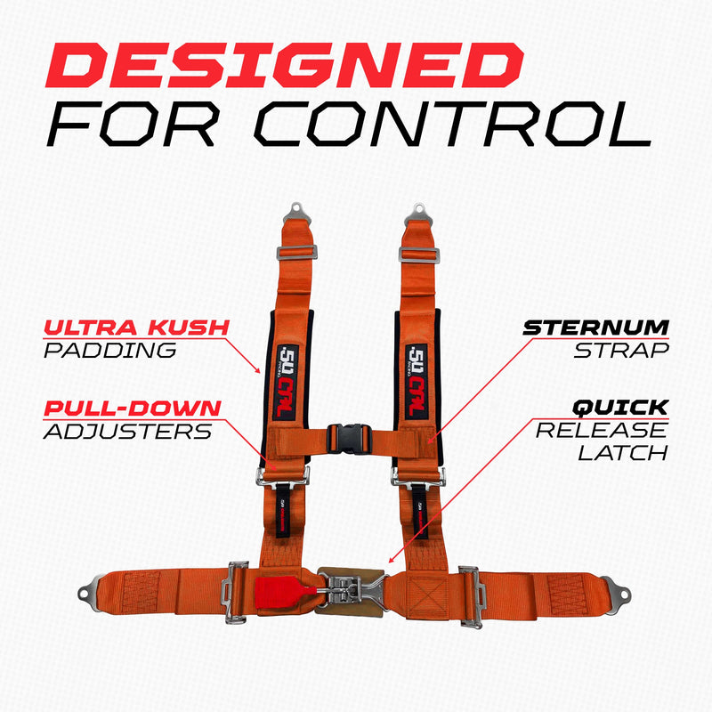 Load image into Gallery viewer, 2" 4 Point Racing Harness – Pro Series Race Latch | 50 Caliber Racing
