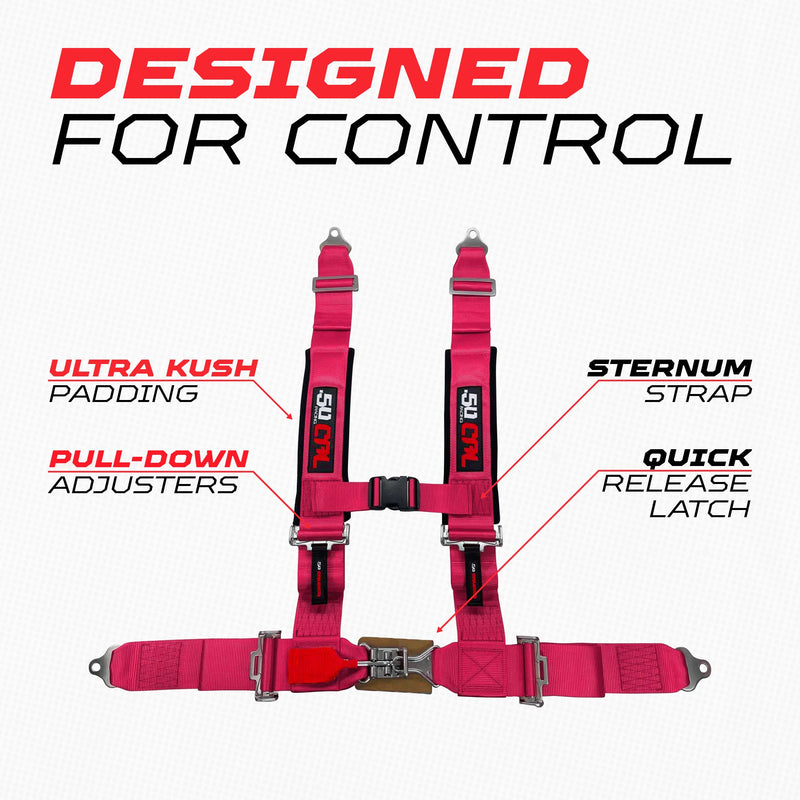 Load image into Gallery viewer, Pro Series 3" 4 point Harness Seat Belt 50 Caliber Racing

