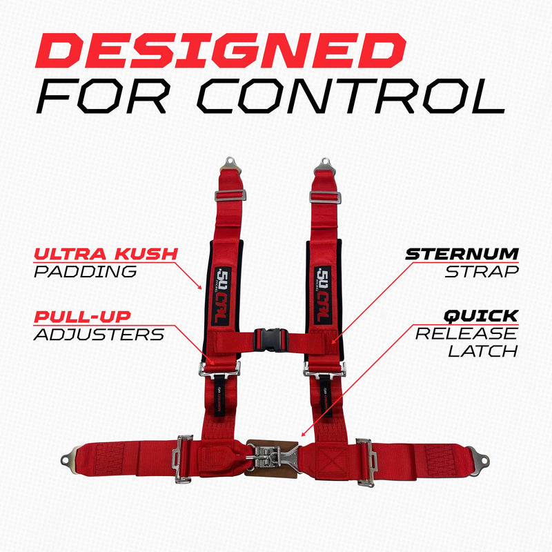 Load image into Gallery viewer, Pro Series 3" 4 point Latch Harness 50 Caliber Racing
