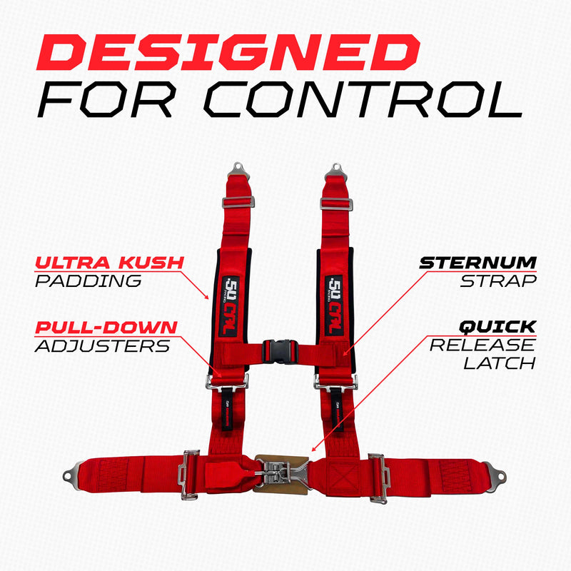 Load image into Gallery viewer, 2" 4 Point Racing Harness – Pro Series Race Latch | 50 Caliber Racing
