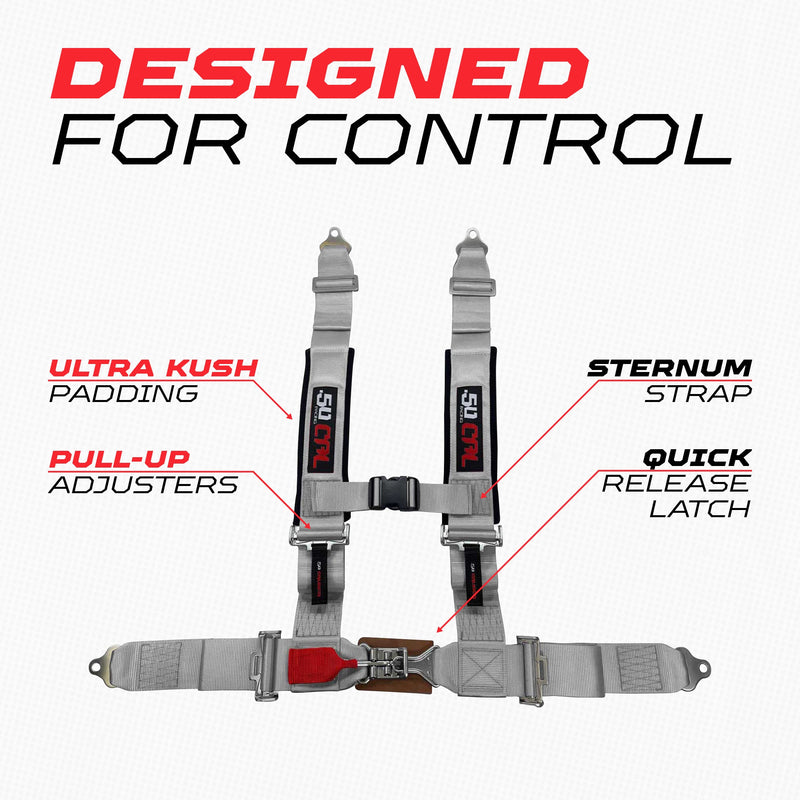 Load image into Gallery viewer, Pro Series 3" 4 point Latch Harness 50 Caliber Racing
