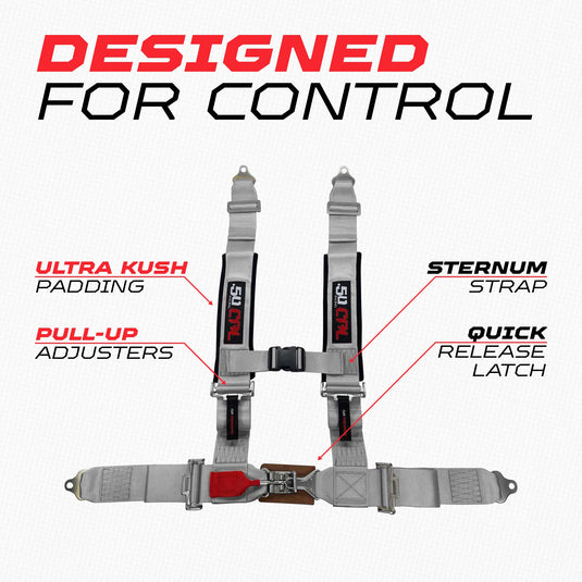 Pro Series 3" 4 point Latch Harness 50 Caliber Racing