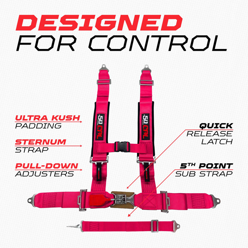 Load image into Gallery viewer, 2" 5 Point Racing Harness – Pro Series Race Latch | 50 Caliber Racing
