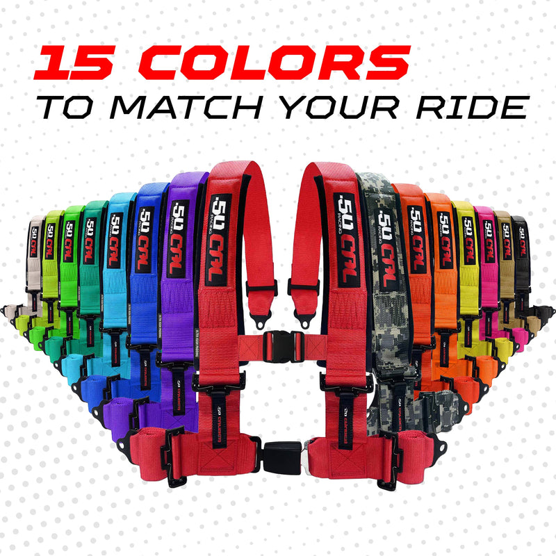 Load image into Gallery viewer, Pro Series 4 point Harness with push button release 2" &amp; 3" available
