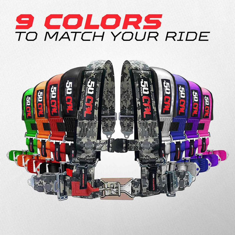 Load image into Gallery viewer, Pro Series 3" 4 point Latch Harness 50 Caliber Racing
