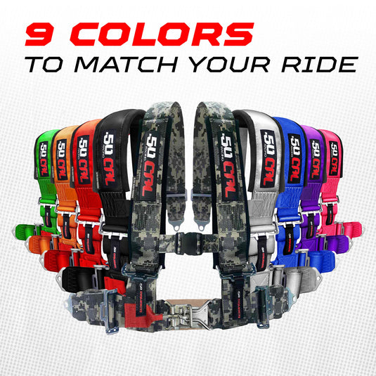 Pro Series 3" 4 point Harness Seat Belt 50 Caliber Racing