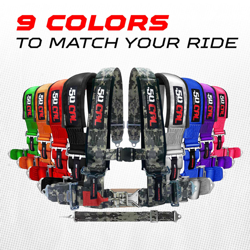 Load image into Gallery viewer, 2" 5 Point Racing Harness – Pro Series Race Latch | 50 Caliber Racing
