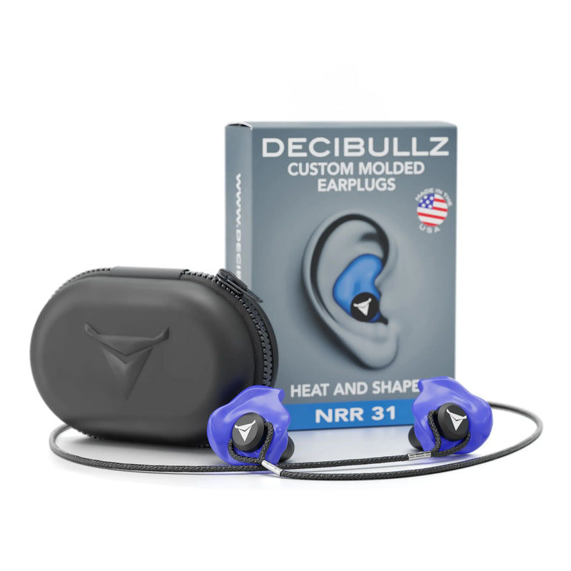Load image into Gallery viewer, Custom Molded Earplugs 31dB NRR Pro-Pack with Case and Lanyard
