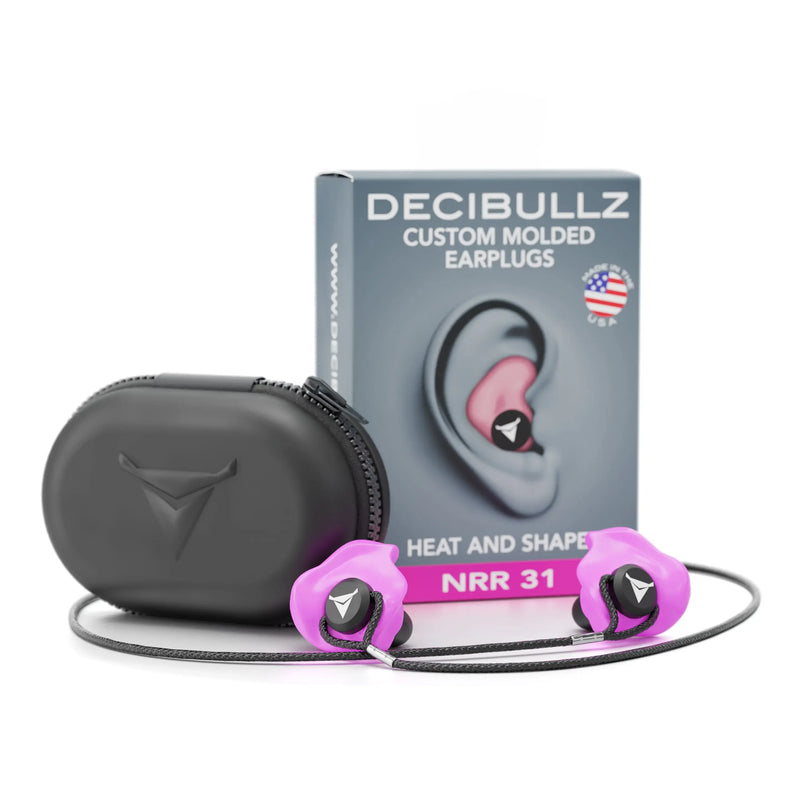 Load image into Gallery viewer, Custom Molded Earplugs 31dB NRR Pro-Pack with Case and Lanyard
