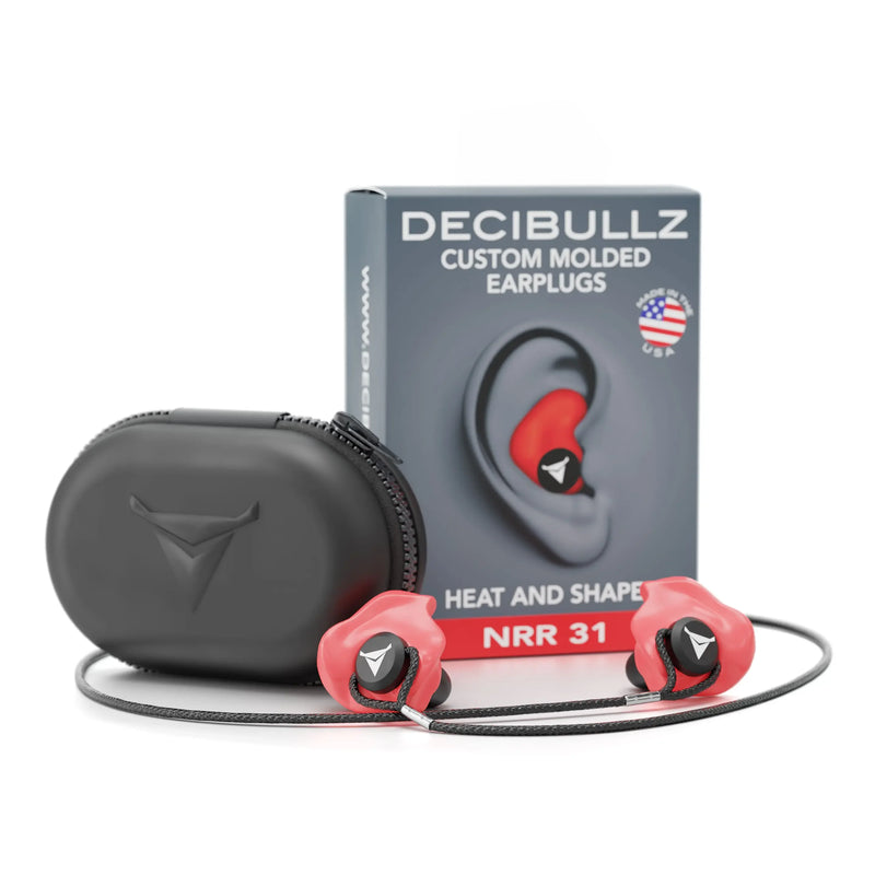 Load image into Gallery viewer, Custom Molded Earplugs 31dB NRR Pro-Pack with Case and Lanyard
