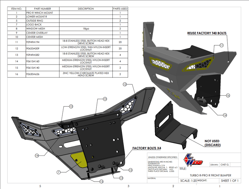 Load image into Gallery viewer, L&amp;W Fab Front Winch Bumper for Polaris RZR Pro R, Turbo R, Pro S
