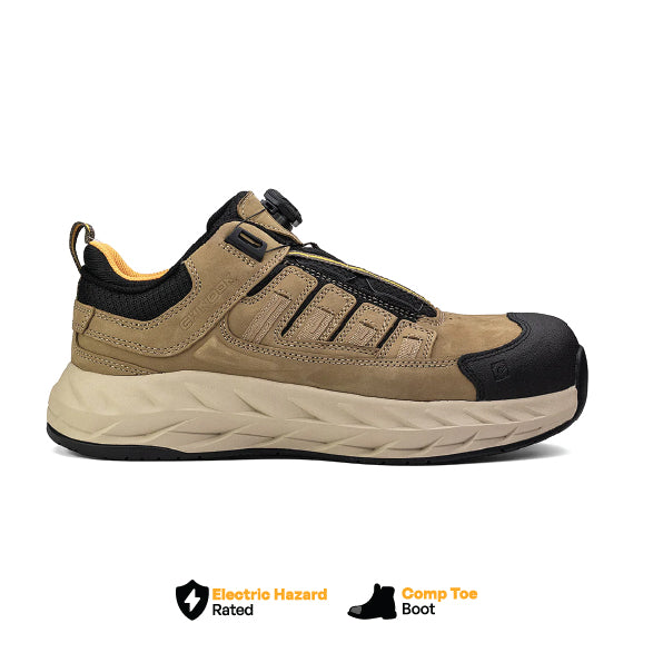 Load image into Gallery viewer, Pro Safety Low Composite Toe Work Shoe – Tan
